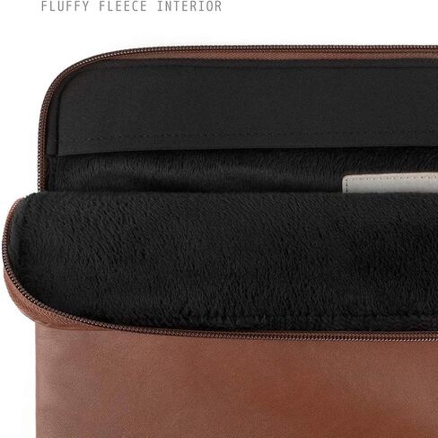 Comfyable Slim Protective Laptop Sleeve 14 Inch Snugly Compatible with MacBook Pro 14-inch M5 M4 M3 M2 M1 Pro/Max 2026-2021, PU Leather Bag Waterproof Cover Notebook Computer Case for Mac, Brown in Saudi Arabia