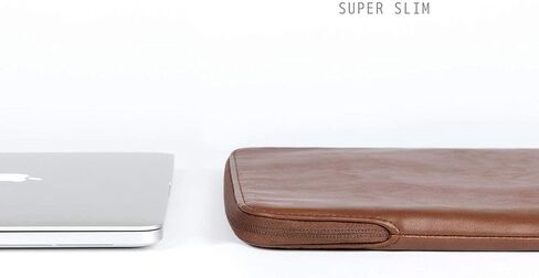Comfyable Slim Protective Laptop Sleeve 14 Inch Snugly Compatible with MacBook Pro 14-inch M5 M4 M3 M2 M1 Pro/Max 2026-2021, PU Leather Bag Waterproof Cover Notebook Computer Case for Mac, Brown in Saudi Arabia