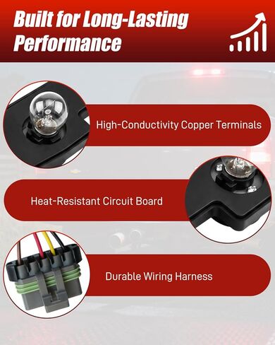 2 Pcs Tail Light Circuit Board with Harness Pigtail Connector Compatible with Chevy GMC C/K 1500 2500 3500 Pickup Suburban Yukon Tahoe 1988-2000, Rear Lamp Circuit Board Replacement in Saudi Arabia