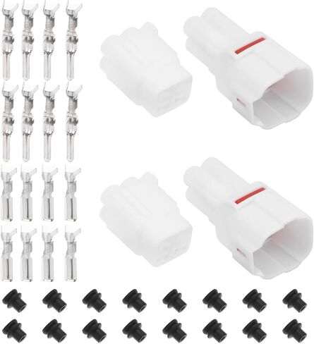 OTOTEC 2 Sets 4-Pin Connector Plug Repair Kits 6188-0004, 6180-4771 Compatible with Sumitomo MT090 Automotive Motorcycle in Kuwait