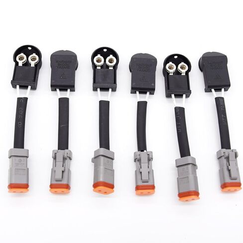 6PCS 3803682 3076256 Injector Electrical Connector Wiring Harness Compatible with Cum-mins N14 L10 ISM11 QSM in Saudi Arabia