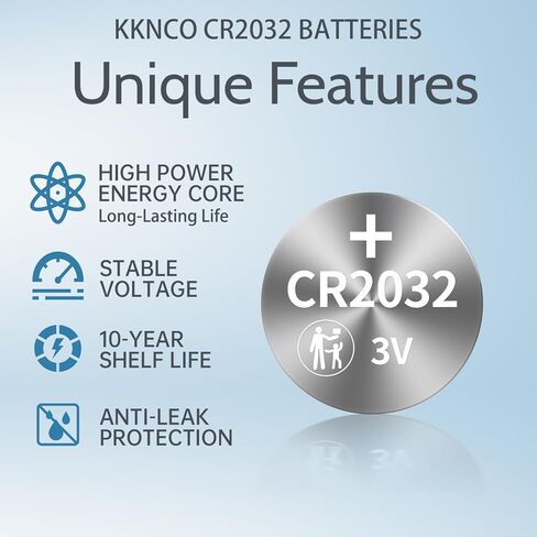 CR2032 Key Fob Battery Replacement,Fits AirTag, No Bitter Coating - Universal Fit, Compatible with Car Key Fobs Requiring CR2032 Batteries (2-Pack), Installation Guide and Tools Included in Kuwait