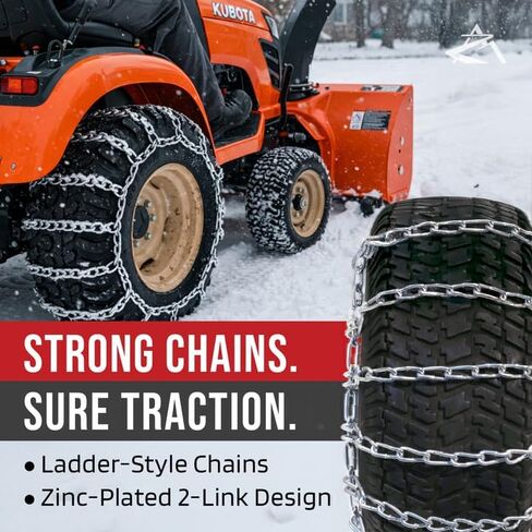 متجر شرطة عمان السلطانية | زوج جديد 2 وصلة سلاسل الإطارات 18x8.5x8 16x7.5x8 لمركبة UTV ATV ذات 4 عجلات رباعية العجلات in Kuwait