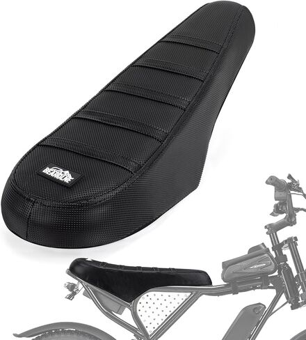 Ebike Seat Cover Upgraded for Ridstar Q20/Q20 pro EBikes Waterproof Non-Slip Seat Cover with Elastic Strap Seat Covers for Electric Dirt Bike (Full Black) in Saudi Arabia