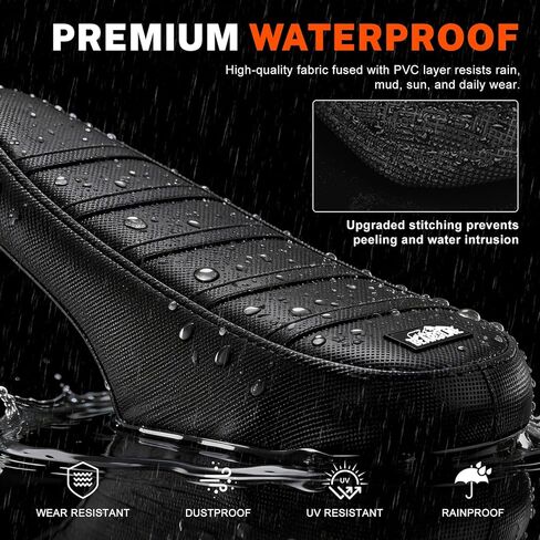 Ebike Seat Cover Upgraded for Ridstar Q20/Q20 pro EBikes Waterproof Non-Slip Seat Cover with Elastic Strap Seat Covers for Electric Dirt Bike (Full Black) in Saudi Arabia