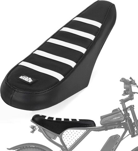 Ebike Seat Cover Upgraded for Ridstar Q20/Q20 pro EBikes Waterproof Non-Slip Seat Cover with Elastic Strap Seat Covers for Electric Dirt Bike (Full Black) in Saudi Arabia