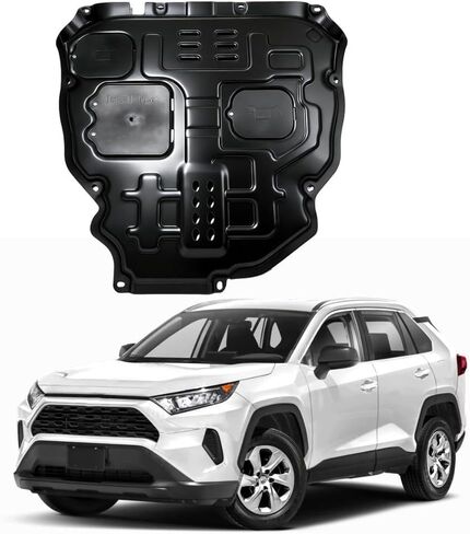Front Skid Plate for Toyota RAV4 2019-2025 Engine Splash Shield Heavy Duty, Impact Resistant Engine Guard Cover for RAV4 Underbody Guard Plate w/Screw Hardware in Saudi Arabia