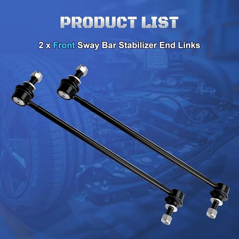 K750043 Front Sway Bar Stabilizer End Links Compatible with 2010-2018 Toyota RAV4 Prius V Plug-In Scion tC xB Lexus CT200h HS250h NX200t NX300h 2011 2012 2013 2014 2015 2016 2017, Set of 2 in Kuwait