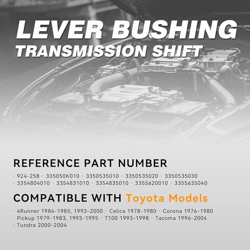 924-258 Manual Transmission Shift Lever Bushing Compatible with Toyota 1984-1985 1993-2000 4Runner, 1996-2004 Tacoma, # 335050K010 33505-35010 in Saudi Arabia
