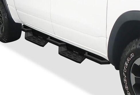 Tuxtreme الفولاذ المقاوم للصدأ خطوات الجيب لوحات الجري الخطوات الجانبية المتوافقة مع Ram 1500 2019-2026 Crew Cab (لن تناسب 2018 الجيل السابق بناء في 19-24) قضبان Nerf الجانبية in Kuwait