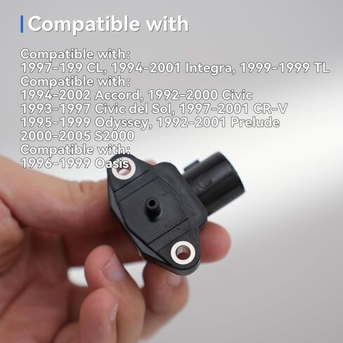 MAP Sensor Manifold Absolute Pressure 37830-PAA-S00, for Honda Civic 1996-2000, Accord 1994-2002, Odyssey 1995-1999, for Acura CL TL 1997-1999, Integra 1994-2001 Replace 37830-P7A-N11 in Saudi Arabia