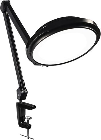 30W LED Desk Lamp with Clamp, 95+CRI, 5 CCT Modes & Dimmable, High CRI>95, Flexible Adjustable Task Light for Office, Makeup, Workbench, Crafts(White) in Saudi Arabia