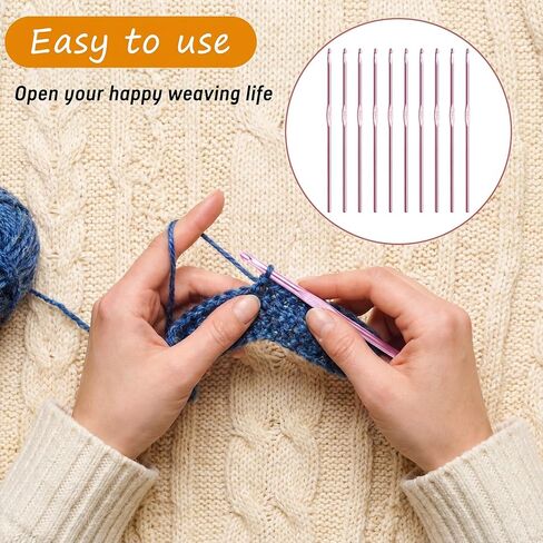 10 Pcs Crochet Hooks 3.5 mm Metal Crochet Needles Size Knitting Needles for DIY Yarn Craft Contribute to Beginners Pink in Kuwait