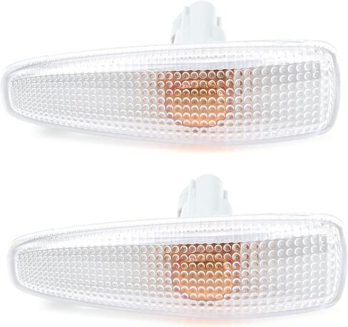 Car Side Marker Light Fender Repeater Turn Signal Lamp Indicator (2Pcs) Fit for Mitsubishi Lancer 2008-2015, Outlander Sport 2011-2015, RVR 2011-2015, ASX 2013-2015, Part Number 8351A047 in Kuwait