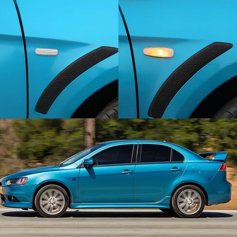 Car Side Marker Light Fender Repeater Turn Signal Lamp Indicator (2Pcs) Fit for Mitsubishi Lancer 2008-2015, Outlander Sport 2011-2015, RVR 2011-2015, ASX 2013-2015, Part Number 8351A047 in Kuwait