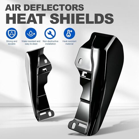 Mid Frame Air Deflector Heat Shields for Harley Harley Touring CVO Street/Road Glide 2023-2026, for 2024-2026 FLHX FLTRX FLTRXSTSE for 2025 Later FLHXU Black in Saudi Arabia