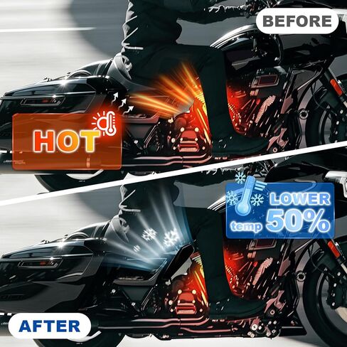 Mid Frame Air Deflector Heat Shields for Harley Harley Touring CVO Street/Road Glide 2023-2026, for 2024-2026 FLHX FLTRX FLTRXSTSE for 2025 Later FLHXU Black in Saudi Arabia