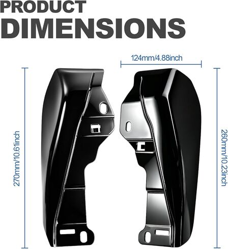 Mid Frame Air Deflector Heat Shields for Harley Harley Touring CVO Street/Road Glide 2023-2026, for 2024-2026 FLHX FLTRX FLTRXSTSE for 2025 Later FLHXU Black in Saudi Arabia