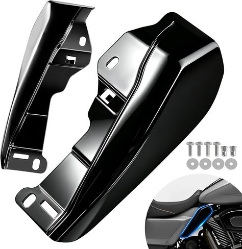 Mid Frame Air Deflector Heat Shields for Harley Harley Touring CVO Street/Road Glide 2023-2026, for 2024-2026 FLHX FLTRX FLTRXSTSE for 2025 Later FLHXU Black in Saudi Arabia