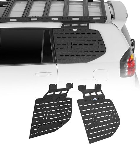 لوحات مولي للنافذة الخلفية من Hooke Road GX470 لسيارة Lexus GX470 2003-2009، تعمل فقط مع رفوف سقف طريق Hooke Road in Kuwait
