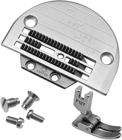 Fbshicung1Set لوحة قياس إبرة واحدة وإطعام الكلب مع مسامير #150792+150793+P127 متوافقة مع ماكينة الخياطة الصناعية Juki Brother Singer 31-15 in Kuwait