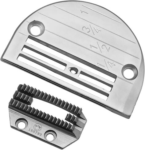 Fbshicung1Set لوحة قياس إبرة واحدة وإطعام الكلب مع مسامير #150792+150793+P127 متوافقة مع ماكينة الخياطة الصناعية Juki Brother Singer 31-15 in Kuwait