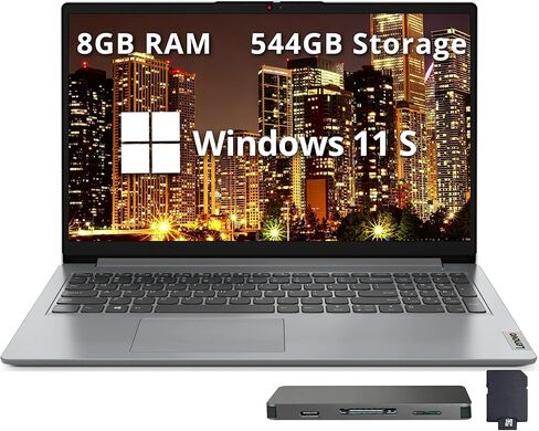 عروض العطلات على الكمبيوتر المحمول Lenovo IdeaPad 3، شاشة لمس FHD مقاس 15.6 بوصة، Intel Core i3-1115G4، ذاكرة الوصول العشوائي 16 جيجابايت، 512 جيجابايت SSD، قارئ بطاقة SD، HDMI، كاميرا ويب، Wi-Fi 6، Windows 11 Home، رمادي in Saudi Arabia