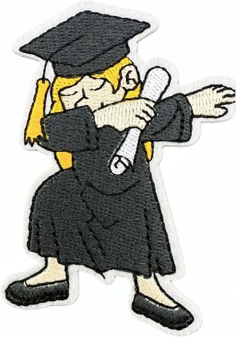 Class of 2026 Graduation Iron On Patches, Funny Senior High School College Grad Student Teacher Embroidered Applique Patch Badges for Clothes, Jeans, Backpacks, Hats (Color A) in Saudi Arabia