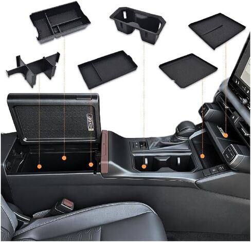 GZSH 3PCS Center Console Organizer for Toyota RAV4 2026+ Accessories (LE/SE/XLE/Woodland/XSE) Center Console Organizer Center Console Pad and Removable Center Console Divider for Toyota RAV4 2026+ in Saudi Arabia