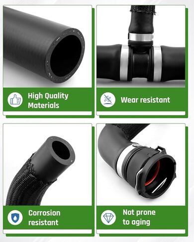 Radiator Inlet Coolant Hose Fit for Jeep Compass 2017 2018 2019 2020 2021 2022 Replace 68297843AC in Kuwait