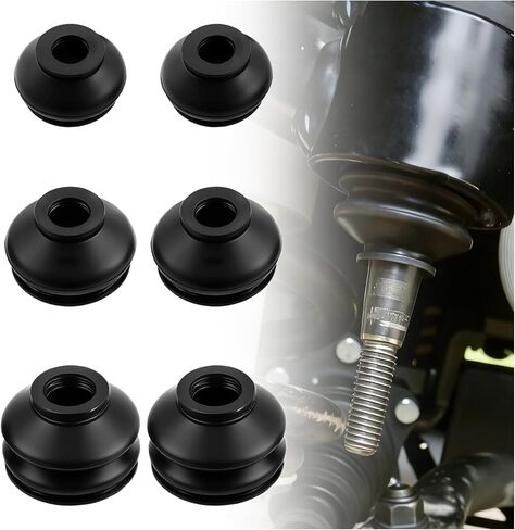 6PCS Car Ball Joint Boot Replacement,3 Sizes Car Tie Rod Boot Kit for Waterproof and Dustproof Protection,Rubber Cars Tie Rod End Boots for Steering Suspension Systems in Saudi Arabia
