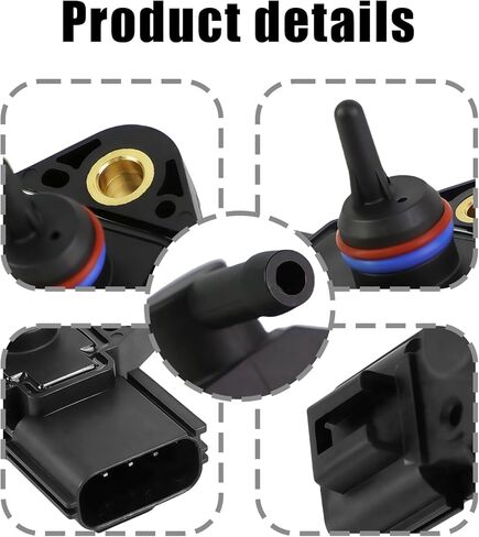 Fuel Rail Pressure Sensor, 0261230093 Fuel Injection Pressure Sensor Compatible with Ford F150 F250 F350 Super Duty Truck Escape Explorer Focus Mercury Lincoln Mustang 3F2Z9G756AC 3F2Z9G756AA in Kuwait