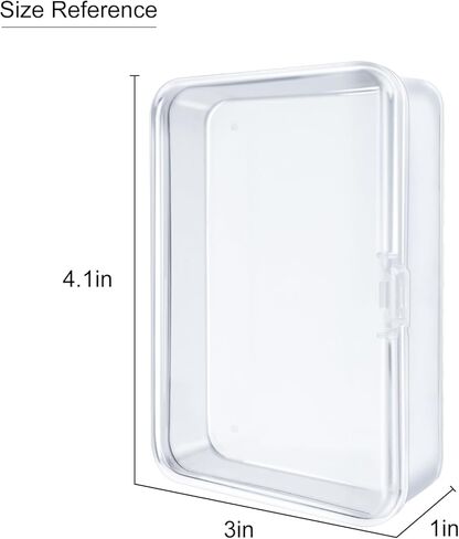 IOKUKI 8 Pcs Blank Playing Card Case, Clear Plastic Playing Game Card Storage Box Holder for Bank/Business/Game/PTCG Cards Not for Uno in Saudi Arabia