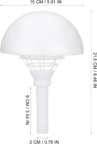 Sewroro Wedding Bouquet Holders with Foam Handles 2 Sets Floral Handle DIY Bride Bouquet Holder Lightweight 8.46X5.90X5.90In for Wedding Anniversary Celebration in Kuwait