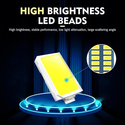WZP 4PCS 578 LED لمبات، 42 مم 1.65 بوصة لمبة إضاءة LED ساطعة للغاية، 211-2 212-2 569 6411 6451 لمبة إضاءة قبة، عالمية للقبة الداخلية، الخريطة، وأضواء الباب، أضواء السيارة الداخلية (أبيض) in Kuwait