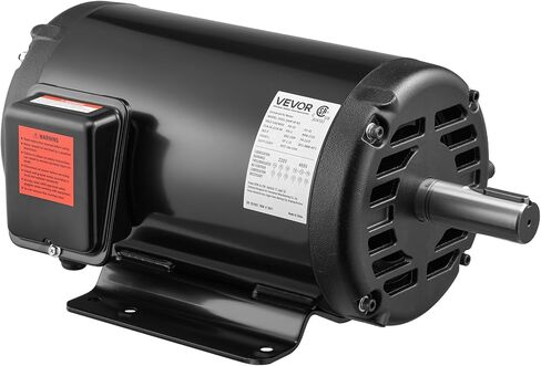 VEVOR 10 HP Electric Motor, 1770RPM Air Compressor Motor, CW/CCW Rotation, 1.375 inch Shaft Diameter, 3.88inch Shaft Length, 40N.m Torque, Three-Phase, 230V/460V, ODP Cooling, 215T Frame in Kuwait