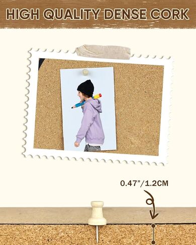 Self-Adhesive Arch Pin Cork Board, 10.4" x 14.4" 1/2" Thick (Black) in Saudi Arabia
