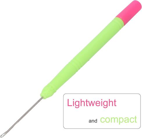 5pcs Plastic Hair Extension Crochet Hook, Hook Crochet Set, Hook Tool for Braiding Hair (Green #2) in Kuwait