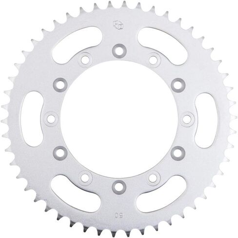 ضرس فولاذي خلفي للمحرك الأساسي 50 سن فضي متوافق مع Yamaha YZ 125/250 1999-2026، YZ 250F 2001-2026، YZ 450F 2003-2026 in Kuwait