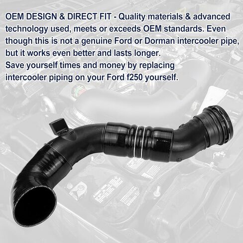 طقم أنابيب خرطوم المبرد الجانبي البارد متوافق مع Ford F250 F350 F450 F550 2011-2016 6.7L V8 BC3Z6F073A BC3Z6F073B BC3Z6F073C BC3Z6F073D 667-300 in Kuwait
