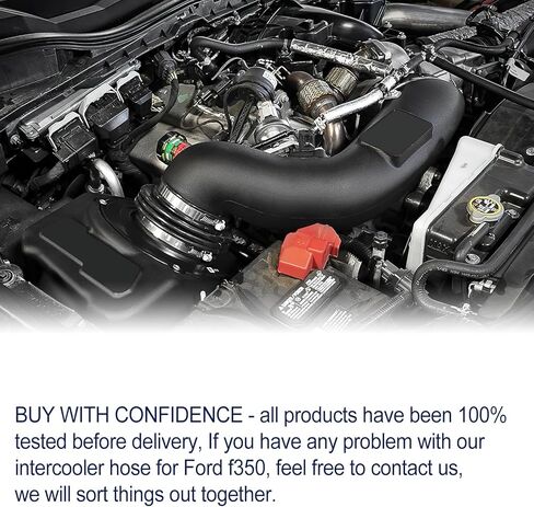 طقم أنابيب خرطوم المبرد الجانبي البارد متوافق مع Ford F250 F350 F450 F550 2011-2016 6.7L V8 BC3Z6F073A BC3Z6F073B BC3Z6F073C BC3Z6F073D 667-300 in Kuwait