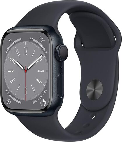 Apple Watch Series 8 (GPS, 41MM) - Starlight Aluminum Case with Starlight Sport Band (Renewed Premium) in Saudi Arabia