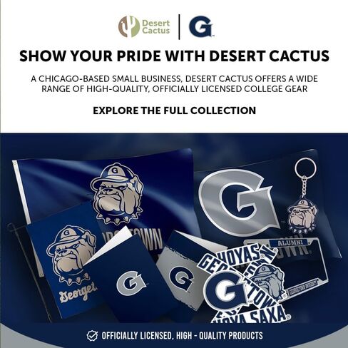 Desert Cactus Georgetown University Cupcake Topper and Cake Toppers Set - GU Hoyas 25 Pcs Food Party Supplies, Decorations, Graduation and Game Day in Kuwait