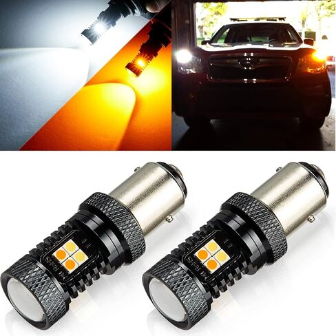 AUTOGINE مشرق للغاية 7443 7444 992 W21W T20 مصابيح LED بيضاء / كهرمانية 3030 شريحة مع جهاز عرض لأضواء إشارة الانعطاف (حزمة من 2) in Kuwait