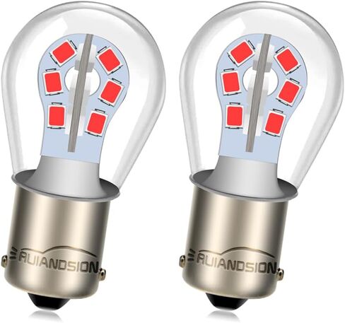 Ruiandsion 1156 BA15S P21W 7506 LED Rv Lights White 12V Non Polarity 2835 Chip 24SMD LED Chipsets for Backup Reverse Turn Signal Tail Lights Pack of 2 in Saudi Arabia