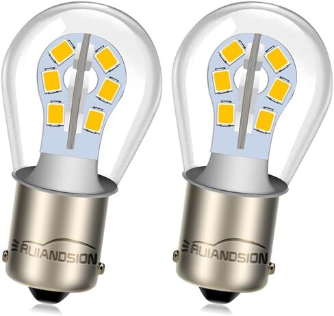 Ruiandsion 1156 BA15S P21W 7506 LED Rv Lights White 12V Non Polarity 2835 Chip 24SMD LED Chipsets for Backup Reverse Turn Signal Tail Lights Pack of 2 in Saudi Arabia