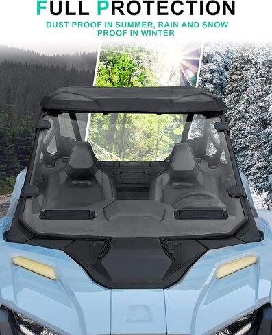 الزجاج الأمامي SAUTVS لملحقات Polaris RZR PRO XP/PRO S 2025+، طبقة صلبة مقاومة للغبار ومتينة ومقاومة للخدش، زجاج أمامي كامل بفتحات تهوية in Kuwait