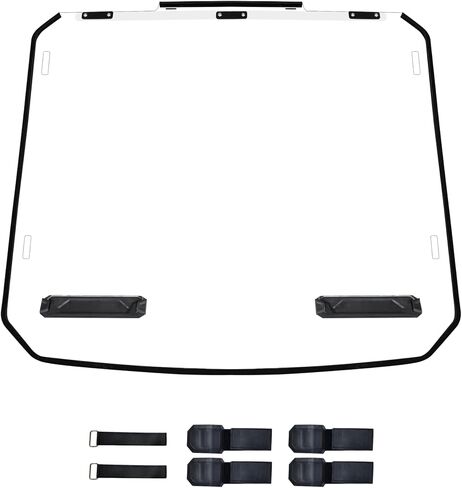 الزجاج الأمامي SAUTVS لملحقات Polaris RZR PRO XP/PRO S 2025+، طبقة صلبة مقاومة للغبار ومتينة ومقاومة للخدش، زجاج أمامي كامل بفتحات تهوية in Kuwait