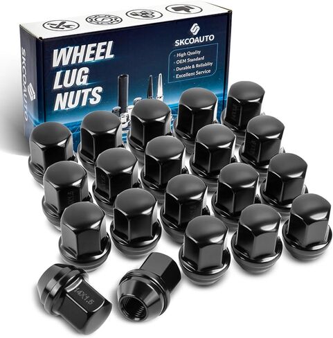 M14x1.5 Wheel Lug Nut 20pcs Black Lug Nuts Compatible with Camaro Corvette Impala Lug Nuts 1.5 inch Length in Saudi Arabia