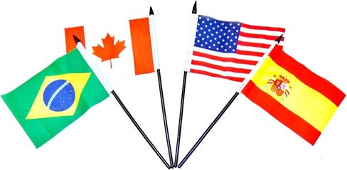 G-20 (Group of 20) Flag Set 20 Polyester 4x6 Inch Flags, One Flag for Each Country in the G-20 in Saudi Arabia